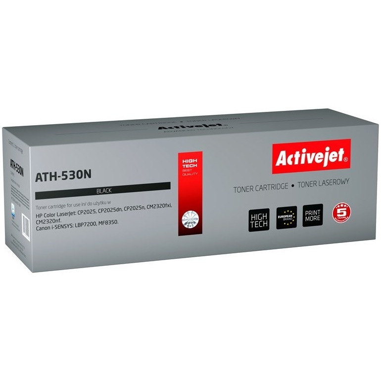 Toner Activejet ATH-530N (zamiennik HP 304A CC530A, Canon CRG-718B; Supreme; 3800 stron; czarny), ATH-530N