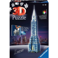 Puzzle 3D Budynki Noc Wieowiec Chrystler