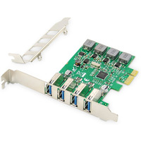 Karta rozszerze (Kontroler) USB 3.0 PCI Express 4xUSB 3.0 Low Profile Chipset: VL805