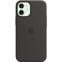 Silikonowe etui z MagSafe do iPhonea 12 mini Czarne