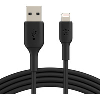 PVC USB-A to Lig htning 2m Black