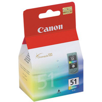 Tusz Canon CL51 do iP-2200/6210/6220, MP-150/170 | 21ml | CMY