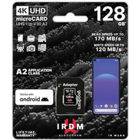 Karta pamici microSD IRDM 128GB UHS-I U3 A2 + adapter