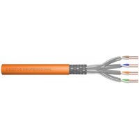 Kabel teleinformatyczny instalacyjny kat.7, S/FTP, Dca, drut, AWG 23/1, LSOH, 50m, pomaraczowy