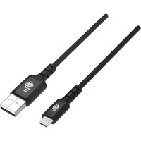 Kabel USB-Micro USB 2m silikonowy czarny Quick Charge