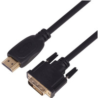 Kabel HDMI - DVI 3m. 24+1, pozlacany