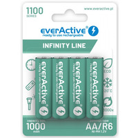 Akumulatory R6/AA 1100 mAH, blister 4 SZT. INFINITY LINE, technologia ready to use