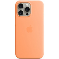 Etui silikonowe z MagSafe do iPhonea 15 Pro Max - pomaraczowy sorbet