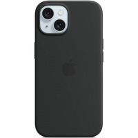 Etui silikonowe z MagSafe do iPhonea 15 - czarne