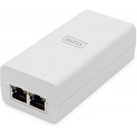 Zasilacz/Adapter PoE+ 802.3at, max. 52V 30W Gigabit 10/100/1000 Mbps, aktywny, Bia�y