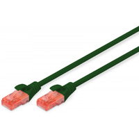 Patch cord U/UTP kat.6 PVC 5m Zielony