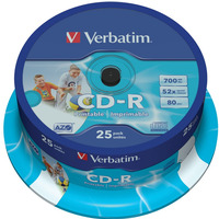 CD-R 52x 700MB 25P CB Printable 43439