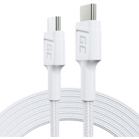 Kabel PowerStream USB-C do USB-C 2m, PD 60W, QC 3.0, bia�y