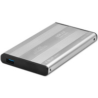 Obudowa | kiesze do dyskw HDD SSD 2.5" SATA3 | USB 3.0 | Srebrna
