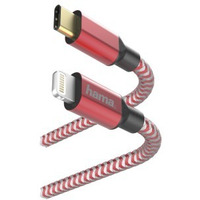 Kabel adujacy USB-C - Lightning 1, 5m Czerwony