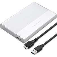 Obudowa | Kiesze na dysk SSD HDD 2.5 cala| SATA | USB 3.0 | Super speed 5Gb/s | 2TB | Srebrna