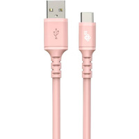 Kabel USB-USB C 1m silikonowy rowy