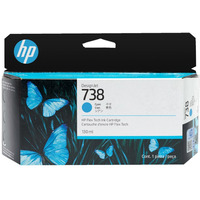 Tusz HP 738 | 130 ml | Cyan