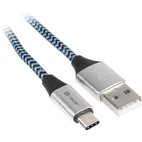 Kabel USB 2.0 Type-C A m�ski - C m�ski 1, 0m czarno-niebieski