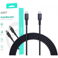 CB-SCC241 kabel USB-C - USB-C 1m 240W PD 5A 20V silikonowy czarny