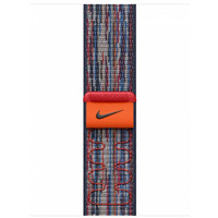 Opaska sportowa Nike w kolorze niebieskim/czerwonym do koperty 42 mm