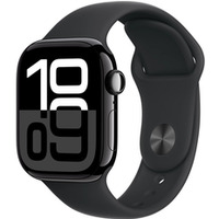 Watch Series 10 GPS, koperta 42 mm z aluminium w kolorze onyksu z paskiem sportowym w kolorze czarnym - rozmiar S/M