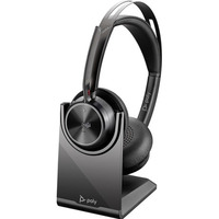 Zestaw suchawkowy Voyager Focus 2 certyfikatem Microsoft Teams USB-C-C z podstawk adujc, przejciwka USB-C/A 9T9J6AA