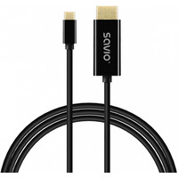 Kabel USB-C do HDMI CL-190 30Hz, 1m plastik