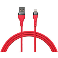 Kabel USB A - Lightning 1m Czerwony