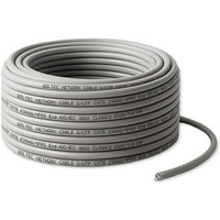 Kabel Patchcord sieciowy skrętka UTP | Miedziany Cu | CAT6 | Highspeed 1Gb/s | LAN | 25m | Szary
