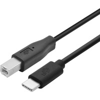 Kabel USB CM-BM 1.8m czarny drukarkowy