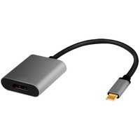 Adapter USB-C do DP/F, 4K/60Hz, Aluminiowy 0.15m