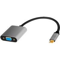 Adapter USB-C do VGA, 1080p, aluminiowy 0.15m