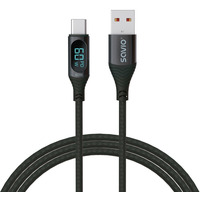 Kabel USB - USB C z wywietlaczem, 60W, 1m, CL-172