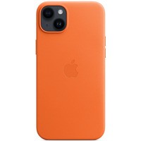 Etui skrzane z MagSafe do iPhone 14 Plus - pomaraczowe