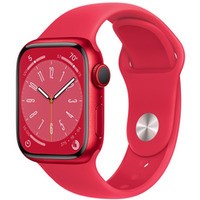 Watch Series 8 GPS + Cellular, 41 mm Koperta z aluminium w kolorze (PRODUCT)RED z paskiem sportowym w kolorze (PRODUCT)RED - regular