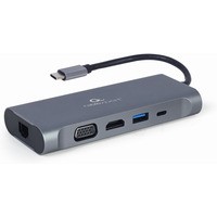 Adapter USB-C Hub USB-C PD GbE VGA HDMI 3xUSB 3.1 card audio