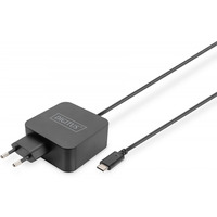 adowarka sieciowa zasilacz 1x USB-C PD 3.0 max. 65W zintegrowany kabel 1, 2m Czarna