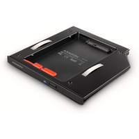 RSS-CD09 Ramka na 2, 5" SSD-HDD do gniazda DVD, 9.5mm LED aluminium