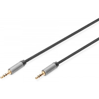 Kabel poczeniowy audio MiniJack Stereo Typ 3.5mm/3.5mm M/M nylon 1, 8m