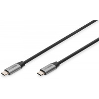 Kabel poczeniowy USB 3.0 60W/5Gbps Typ USB C/USB C M/M 0, 5m Czarny