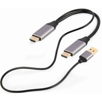 Adapter HDMI do DP 4K M 60Hz USB-A powered