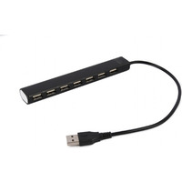 Hub 7-portowy USB 2.0, czarny