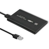 Obudowa/kiesze aluminiowa do dyskw HDD/SSD 2.5 SATA3 | USB 2.0| Czarny