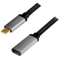 Kabel USB-C M/F, 4K/60Hz aluminiowy 0.5m