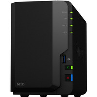 Serwer NAS DS223 2x0HDD 2GB 4x1.7Ghz 1xGbE 3xUSB