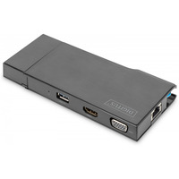 Stacja dokujca USB 3.0 Typ A, 7-portw, 4K 30Hz, HDMI, VGA, 2x USB 3.0, SD microSD, RJ45