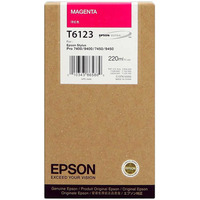 Tusz Epson T6123 do Stylus Pro 7400/9400 | 220ml | magenta