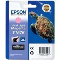 Tusz Epson T1576 do Stylus Photo R3000 | 25, 9ml | vivid light magenta