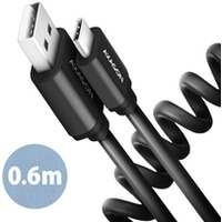 BUCM-AM10TB Kabel Twister USB-C - USB-A, 0, 6m, USB 2.0, 2.4A, ALU, PVC Czarny
